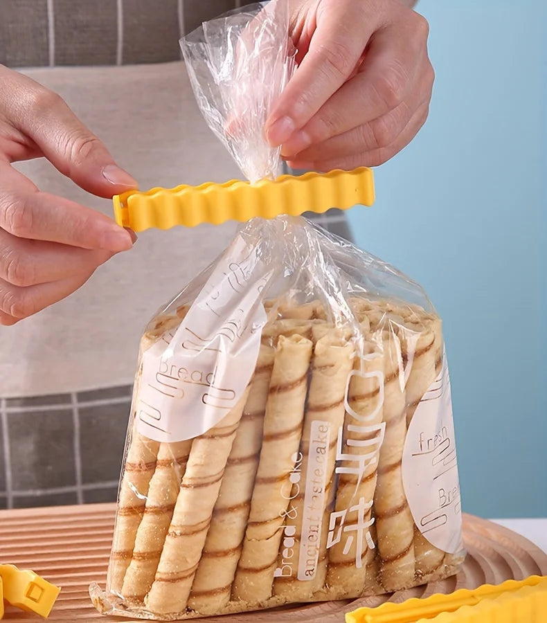 Pinces de Fermeture Alimentaires – Lot de 12, Design Frite, Fermeture Hermétique