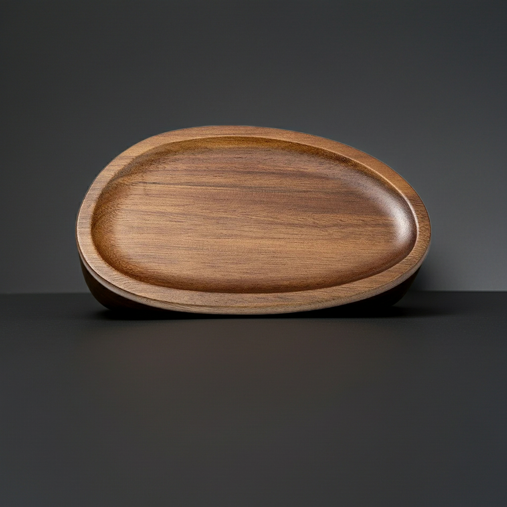 Plateau en Bois d'Acacia – Dessous de Verre & Plateau de Service Multifonction
