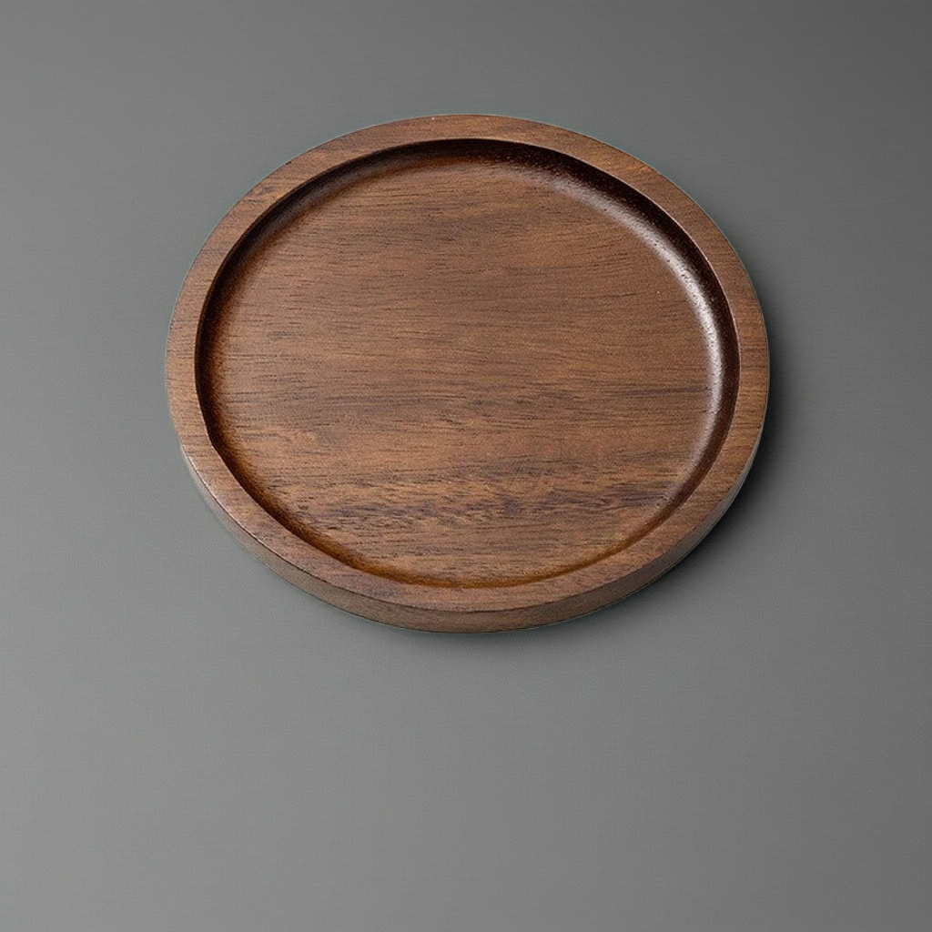Plateau en Bois d'Acacia – Dessous de Verre & Plateau de Service Multifonction